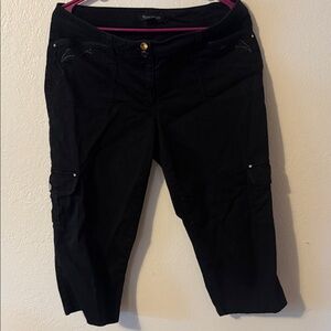 Royalty For Me Black Capris